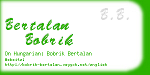 bertalan bobrik business card